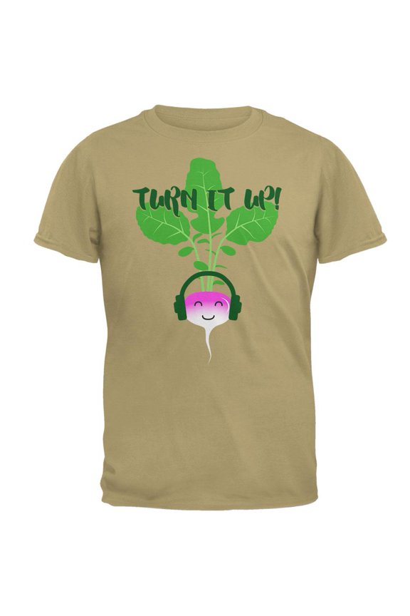 Vegetable Turn it Up Turnip Mens T Shirt