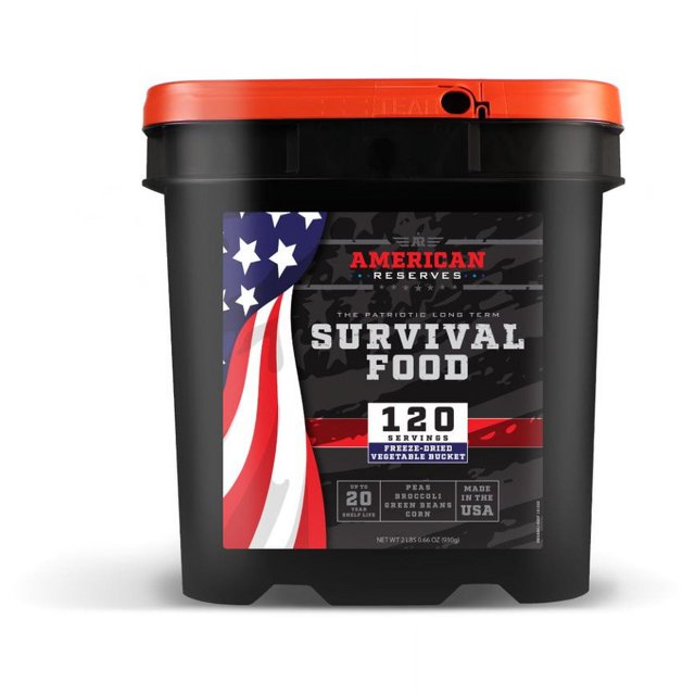 Vegetable Variety Packs Emergency Survival Food Supply Bucket 120