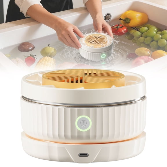 Vegetable Washer Ecohintz Usb Wireless Vegetable Washer Machine - Rotatable Cleaning Device for Salad, Lettuce, Berries, Potatoes - Portable Produce Purifier - Kitchen Gadget for Healthy Eating