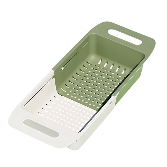 Vegetable Washing Basket, Collapsible Sink Strainer, Adjustable Over Sink Colander, Space-Saving Kitchen Drainage Rack for Fruits and Vegetables