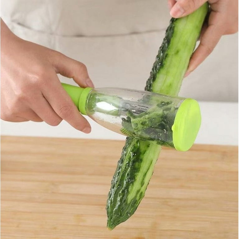 Vegetable peeler with a container for peelings, and a kitchen gadget called  a peeler receptacle for quick rinsing of vegetables and fruits 