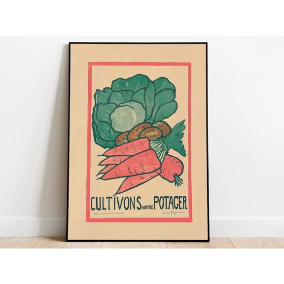 Vegetables Retro Poster