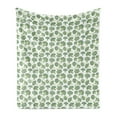 thumbnail image 1 of Vegetables Soft Flannel Fleece Throw Blanket, Continuous Foods Pattern with Sketchy Hatched Broccoli Print, Cozy Plush for Indoor and Outdoor Use, 50" x 70", Fern Green Pale Green, by Ambesonne, 1 of 5
