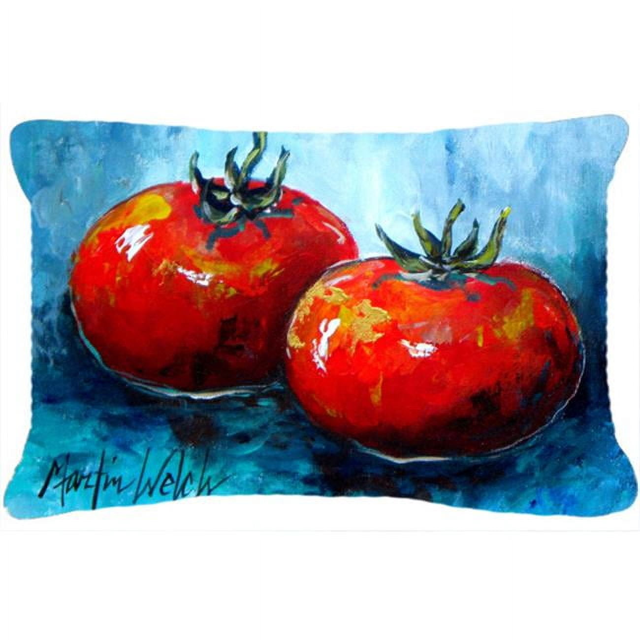 Vegetables - Tomatoes Red Toes Indoor & Outdoor Fabric Decorative Pillow