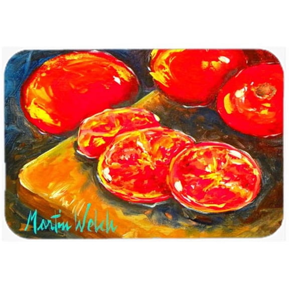 Vegetables - Tomatoes Slice It Up Glass Cutting Board - Large