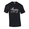 thumbnail image 1 of Vegetables are Not Food Funny Adult Short Sleeve T-shirt-Black-5Xl, 1 of 4