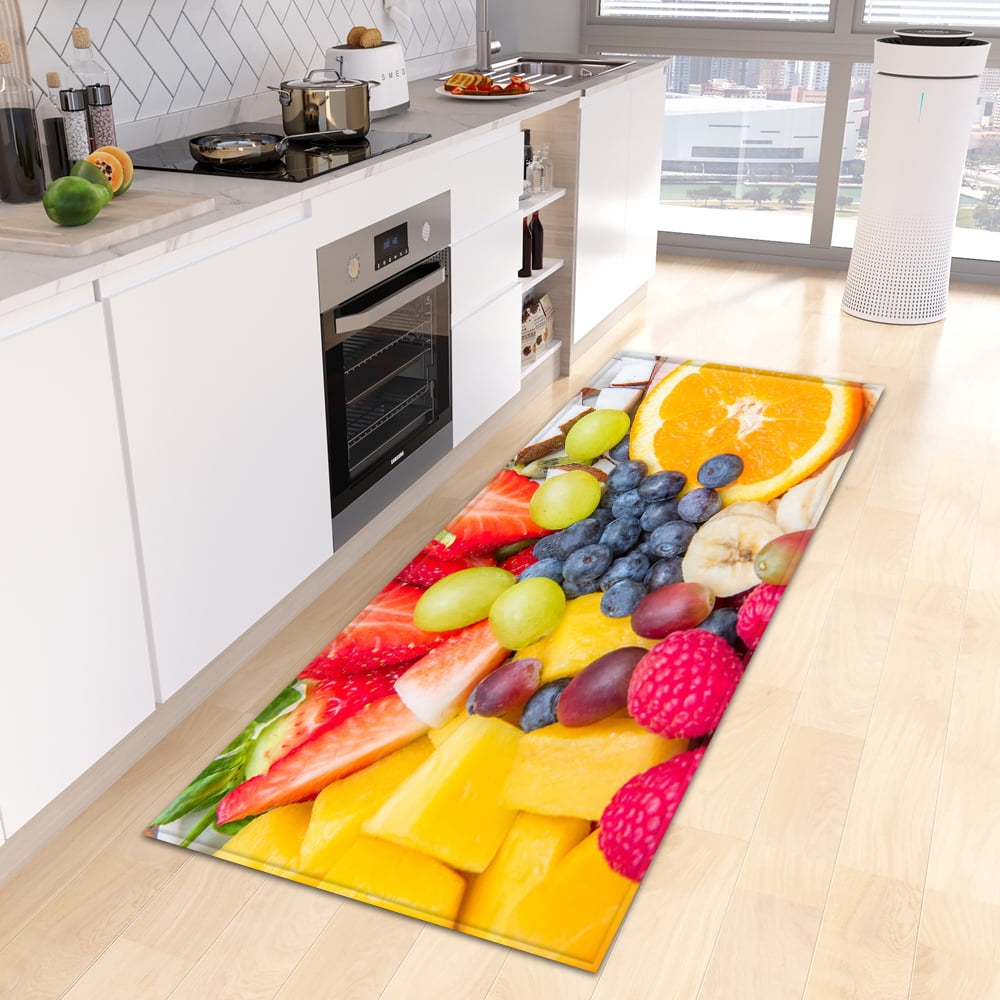 Vegetables fruits grapes strawberry decorative carpet bedroom living ...