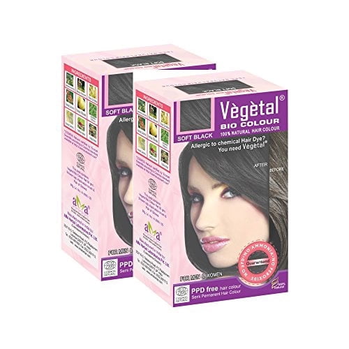 Vegetal Bio Colour -(Pack Of 2) (50G, Dark Brown)