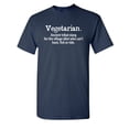 thumbnail image 1 of Vegetarian Ancient Tribal Slang Humor Sarcastic Gift Tshirt For Christmas Birthday Graphic Tee Novelty Vegan Food Lovers Apparel Funny T Shirt, 1 of 5