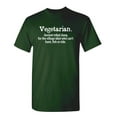 thumbnail image 1 of Vegetarian Ancient Tribal Slang Humor Sarcastic Gift Tshirt For Christmas Birthday Graphic Tee Novelty Vegan Food Lovers Apparel Funny T Shirt, 1 of 5