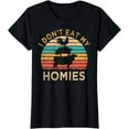 thumbnail image 1 of Vegetarian I Don't Eat My Homies Funny Vegan Retro T-Shirt, 1 of 4