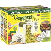 Veggetti Pro 1000342 Table-Top Spiralizer, White, Metal/Plastic