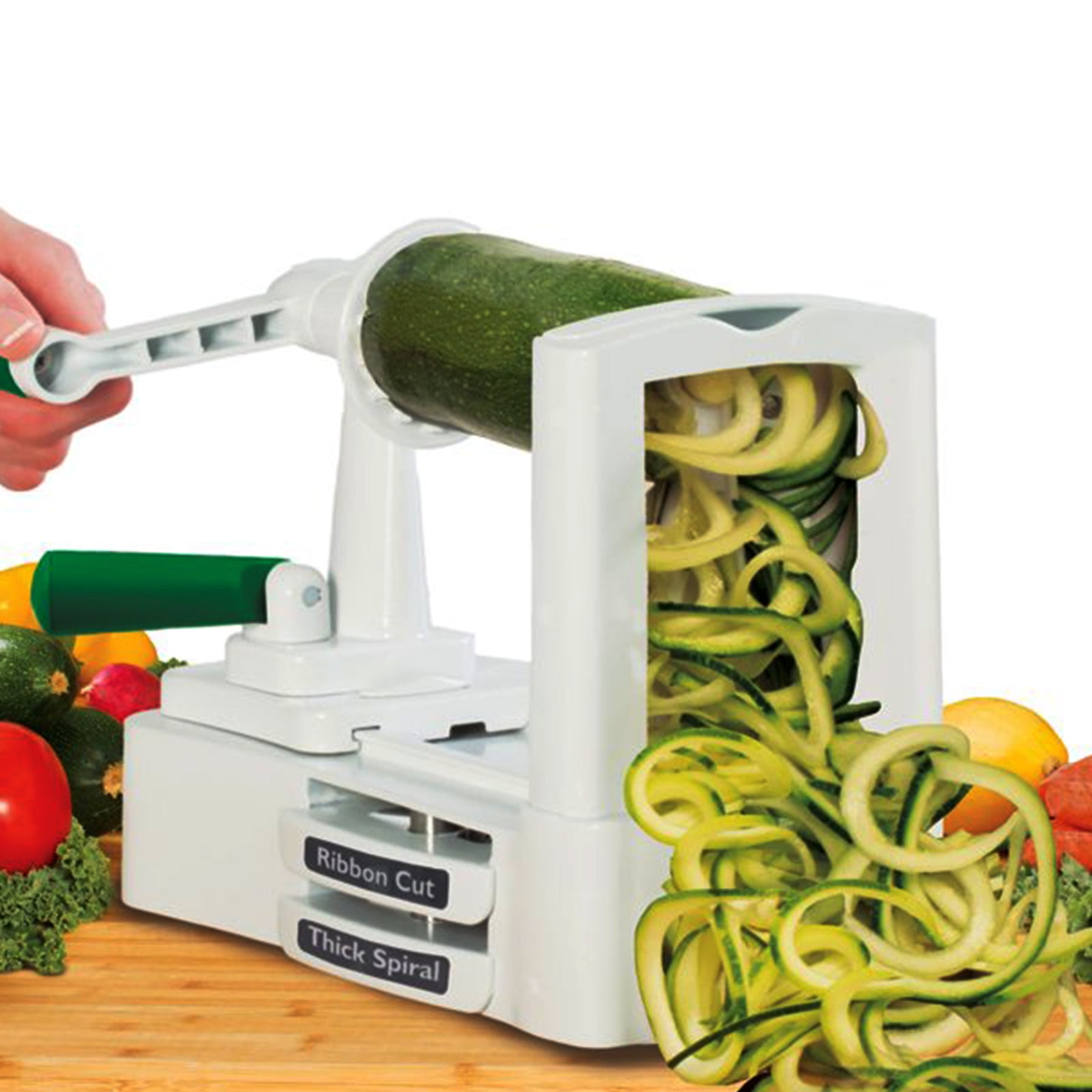 1pc Creative Kitchen Spiral Vegetable Slicer, Heavy Duty Veggie