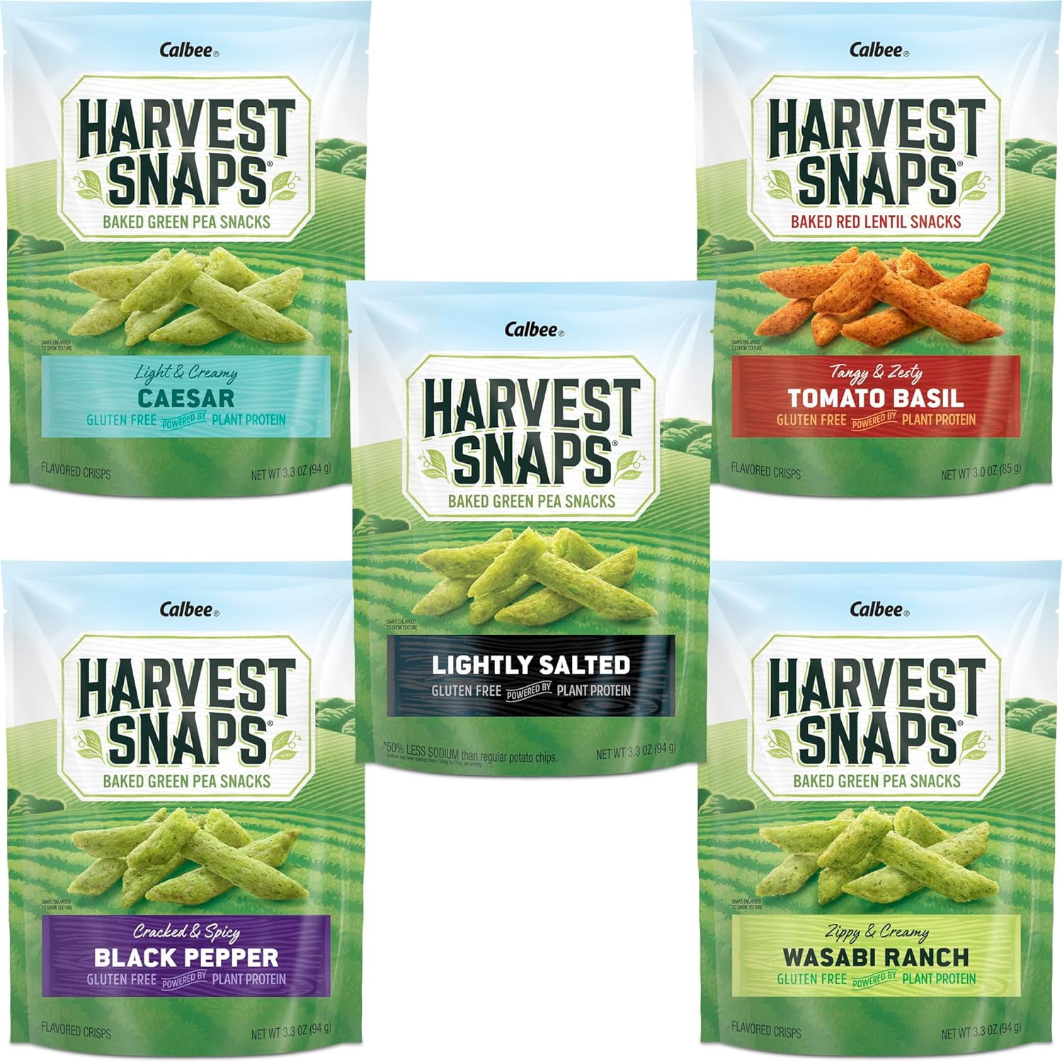 Veggie Chips (Variety Pack 5 Flavors) | Powered by Plant Protein ...