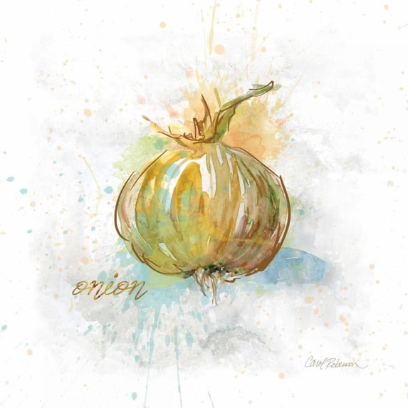 Veggie Onion Poster Print by Carol Robinson