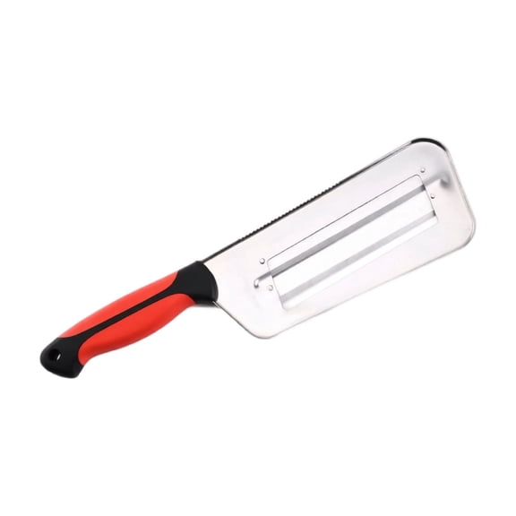 Veggie Slicer | Stainless Steel Slicer | Kitchen Slicer with Red Handle | Multi-Use Vegetable Cutter for Home Cooking | Great Kitchen Gift