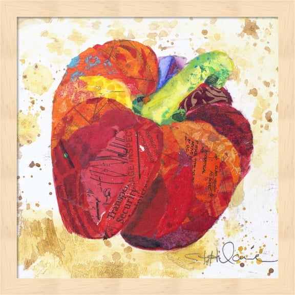 Veggie Splash IV by Elizabeth St. Hilaire, Framed Wall Art, 13.25W x 13.25H