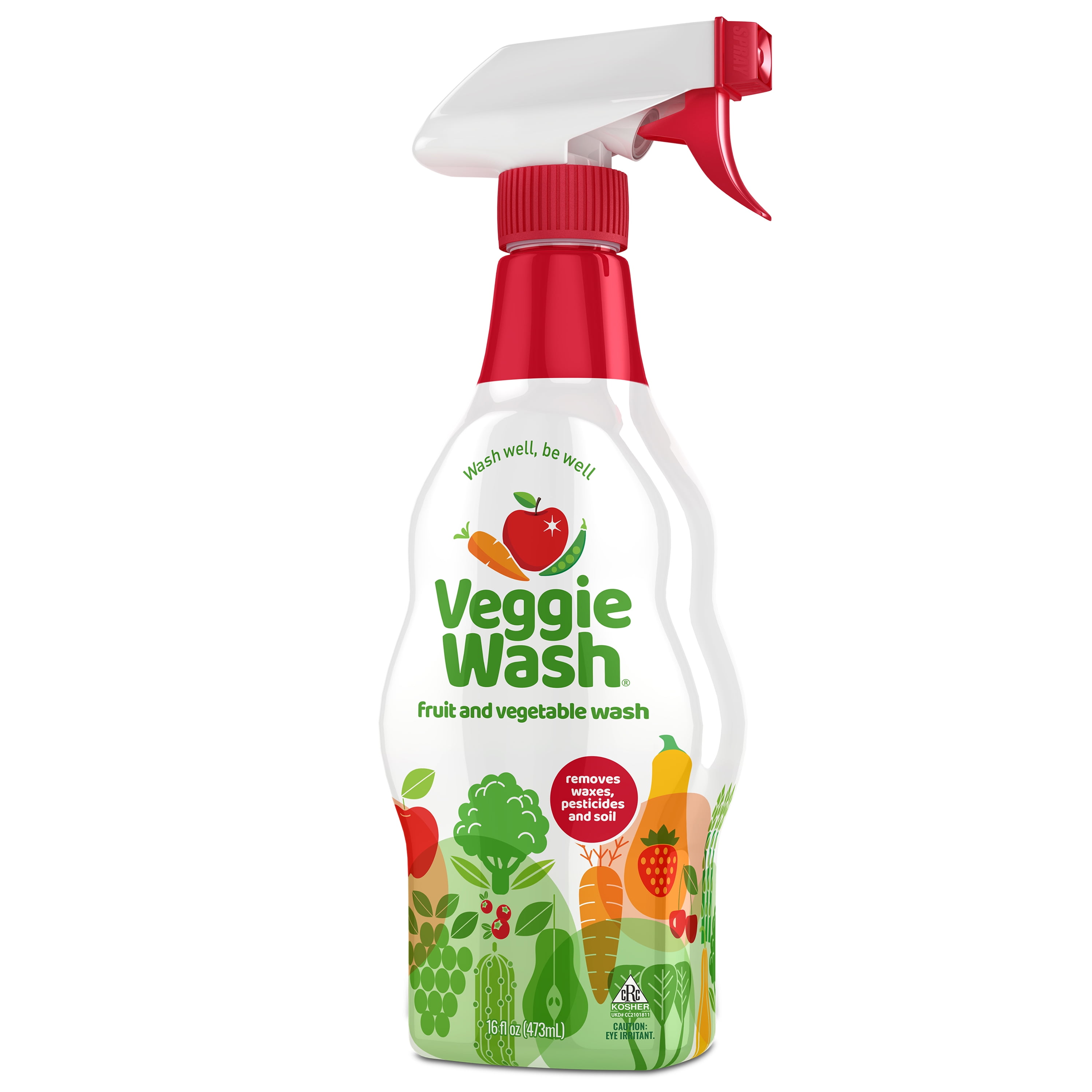 Veggie Wash All Natural Fruit and Vegetable Produce Cleaner, Sprayer, 16-Ounce