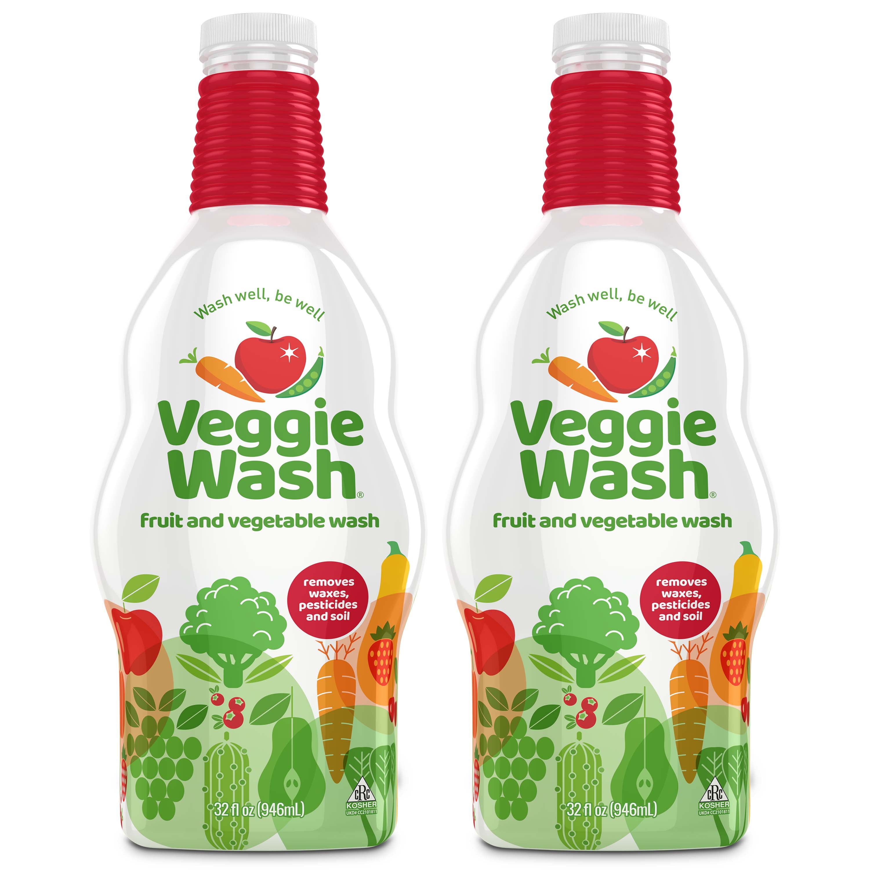 Walmart Cyber Monday Deals 2025 - Veggie Wash Fruit & Vegetable Wash, 32-Fluid Ounce, Pack of 2