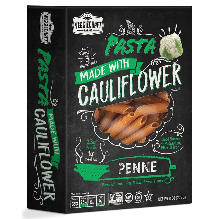 Veggiecraft Farms - Penne Pasta Made with Cauliflower, 8oz