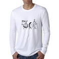 thumbnail image 1 of Veggies On Parade - Marching Vegetarian Hip Men's Long Sleeve Grey T-Shirt, 1 of 2