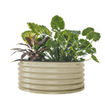thumbnail image 1 of Vego Garden 17" Tall 42 inch Round Metal Raised Gardening Bed - Pearl White, 1 of 9