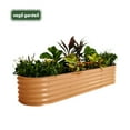 thumbnail image 1 of Vego Garden 17" Tall 8ftx2ft Raised Gardening Bed Metal Outdoor Planter Terra Cotta, 1 of 7