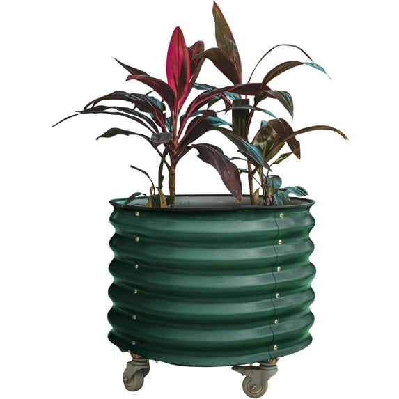 Vego Garden 2 x 2 ft Self-Watering Rolling Planter Raised Garden Bed Kits-British Green