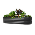 thumbnail image 1 of Vego Garden 2 x 6 ft Self-Watering Planter Raised Garden Bed Kits-Modern Gray, 1 of 7