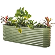 Vego Garden 32 Extra Tall Raised Gardening Bed Kits 9 in 1 8ftx2ft Modular Planter Box Olive Green