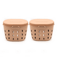 thumbnail image 1 of Vego Garden In-Ground Worm Compost Bin Outdoor Farm 7 Gallons BPA-Free Composting System for Raised Garden Beds Tawny Brown, Twin Pack, 1 of 6