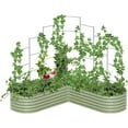thumbnail image 1 of Vego Garden Modular Wall Trellis System 7' Long for 7' x 7' Large Size L-Shaped Garden Beds, 1 of 8