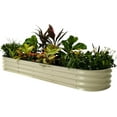 thumbnail image 1 of Vego Garden Raised Gardening Bed Kits, 11" Tall 9 in 1 8ftx2ft Metal Raised Planter Bed Pearl White, 1 of 8