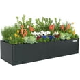 thumbnail image 1 of 17" Tall Modern 27" x 83" Metal Raised Garden Bed, 1 of 12