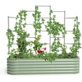 thumbnail image 1 of Vego garden Modular Wall Trellis System Five Section 6.5' Long for 2.0' x 6.5' (6 in 1) or 3.5' x 6.5' (9 in 1) Garden Beds, 1 of 9