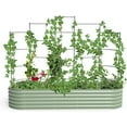 thumbnail image 1 of Vego garden Modular Wall Trellis System Five Section 8.0' Long for 4.0' x 8.0' (10 in 1) Garden Beds, 1 of 9
