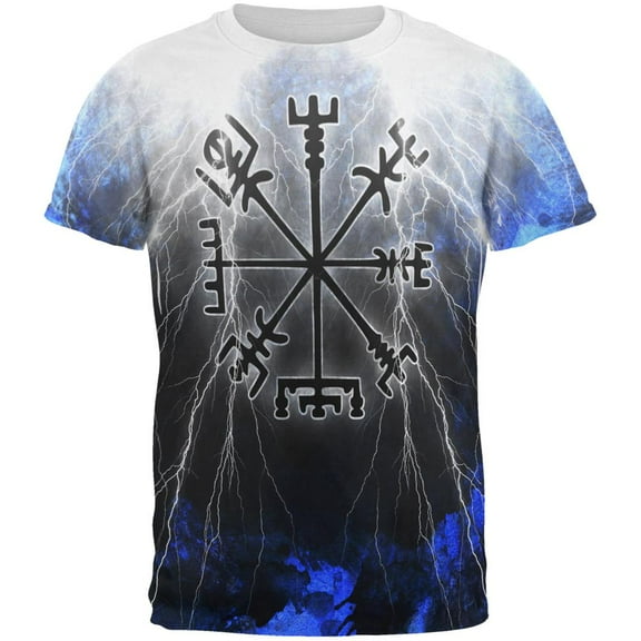Vegvisir Nordic Viking Storm Compass All Over Mens T Shirt Multi LG