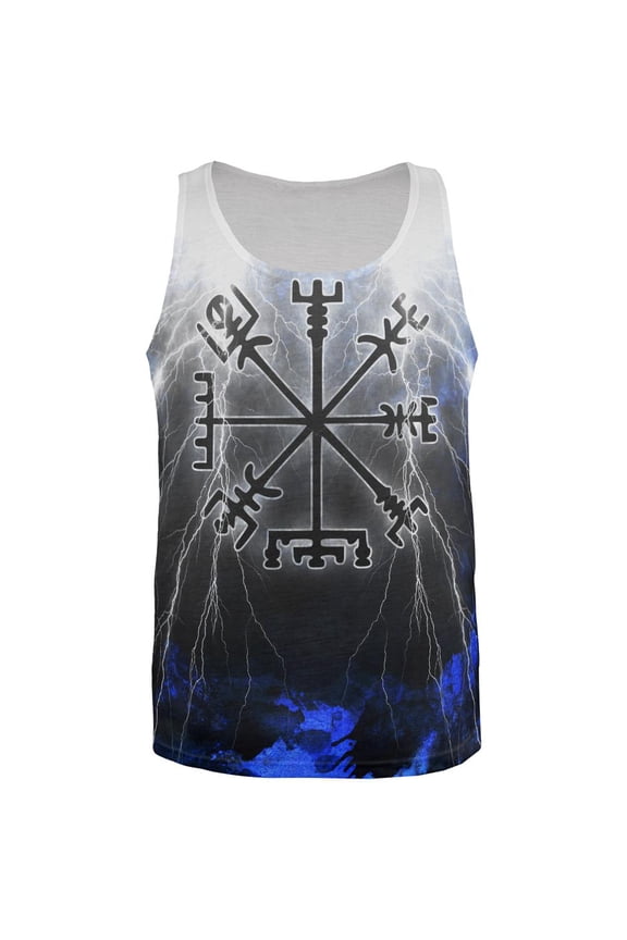 Vegvisir Nordic Viking Storm Compass All Over Mens Tank Top Multi LG