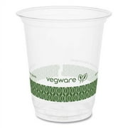 Vegware™ 76-Series Cold Cup, 7 oz, Clear/Green, 1,000/Carton R200-G