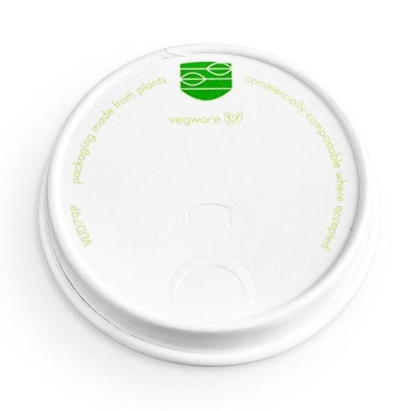 Vegware 79-Series paper hot cup lid (QTY:1000)