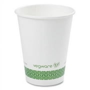 Vegware 89-Series Hot Cup, 12 oz, Green/White, 1,000/Carton