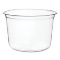 thumbnail image 1 of Vegware CF-DC-16 4.6 in. x 3 in. 16 oz. Compostable Plastic Round Deli Pots - Clear (500/Carton), 1 of 6