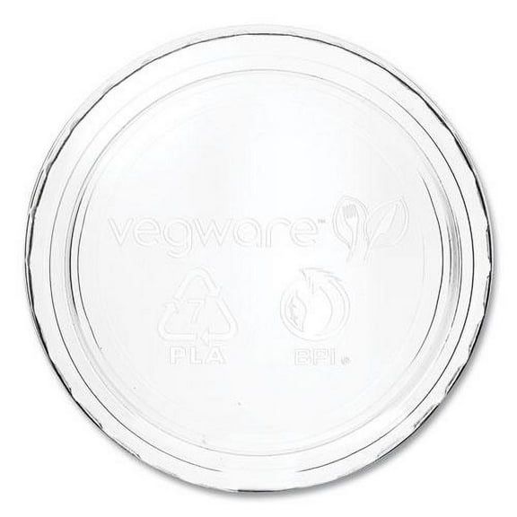 Vegware Portion Pot Lids, Fits 2 oz to 4 oz Portion Pots, Clear, 2,000/Carton