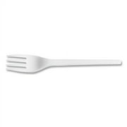 Vegware White CPLA Cutlery, Fork, 1,000/Carton