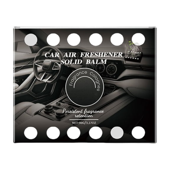 Vehicle Air Freshener Therapy Solid Balm Eliminates Odors Provides Invigorating Aromatic for Pleasant and Clean Interior