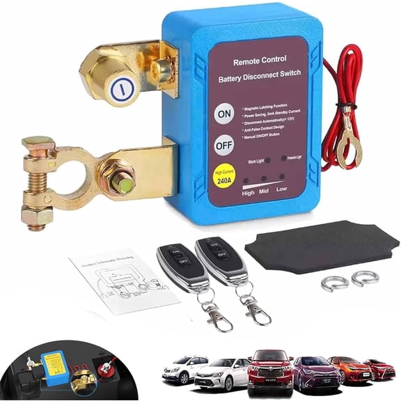 Vehicle Anti-Theft Remote Control, Automatic Power-Off Function, Anti-Accidental Touch Design, Remote Control, Suitable for Cars, Etc.