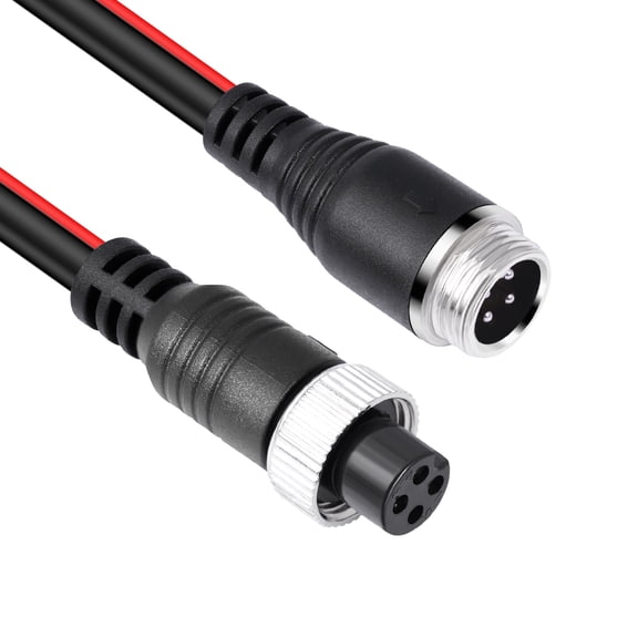 Vehicle Backup Camera Video Cable 4Pin Male Female with Aviation Plugs Wire 10/12/15/20M