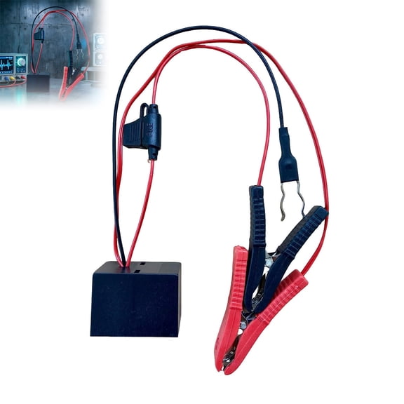 Vehicle Battery Parasitic Draw Tester Automotive Battery Drain Detector For Car Electrical System Troubleshooting(Black-13Cm)