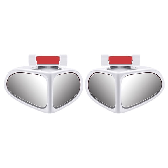 Vehicle Blind Spots Reflectors Glass, 360 Degree Adjustable, Easy Installation Lens for Better Rear View