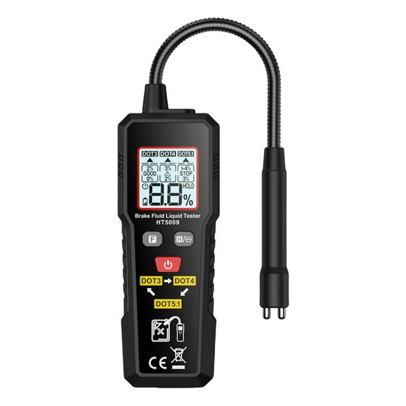 Vehicle Brake Fluid Water Content Tester with LED Indicators Upgrades for Routine Maintenance & Pre Trip Checks